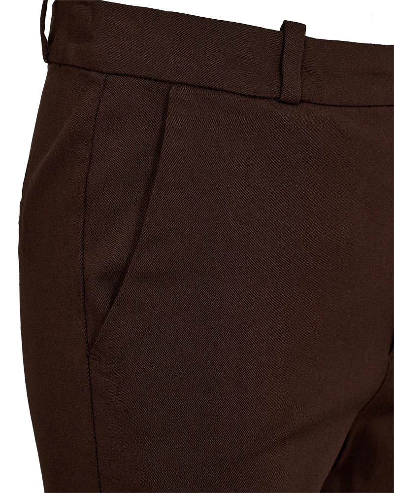 Freequent naisten housut Solvej Ankle Pant, tummanruskea - Image 3