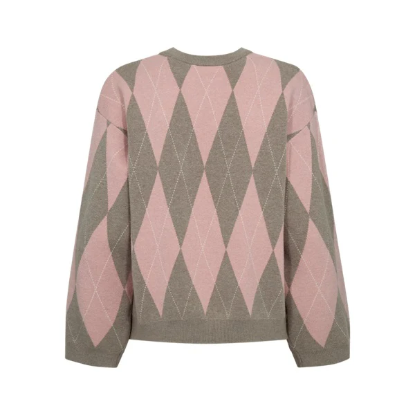Freequent naisten neulepusero SORA PULLOVER, vaaleanpunainen kuosi - Image 3