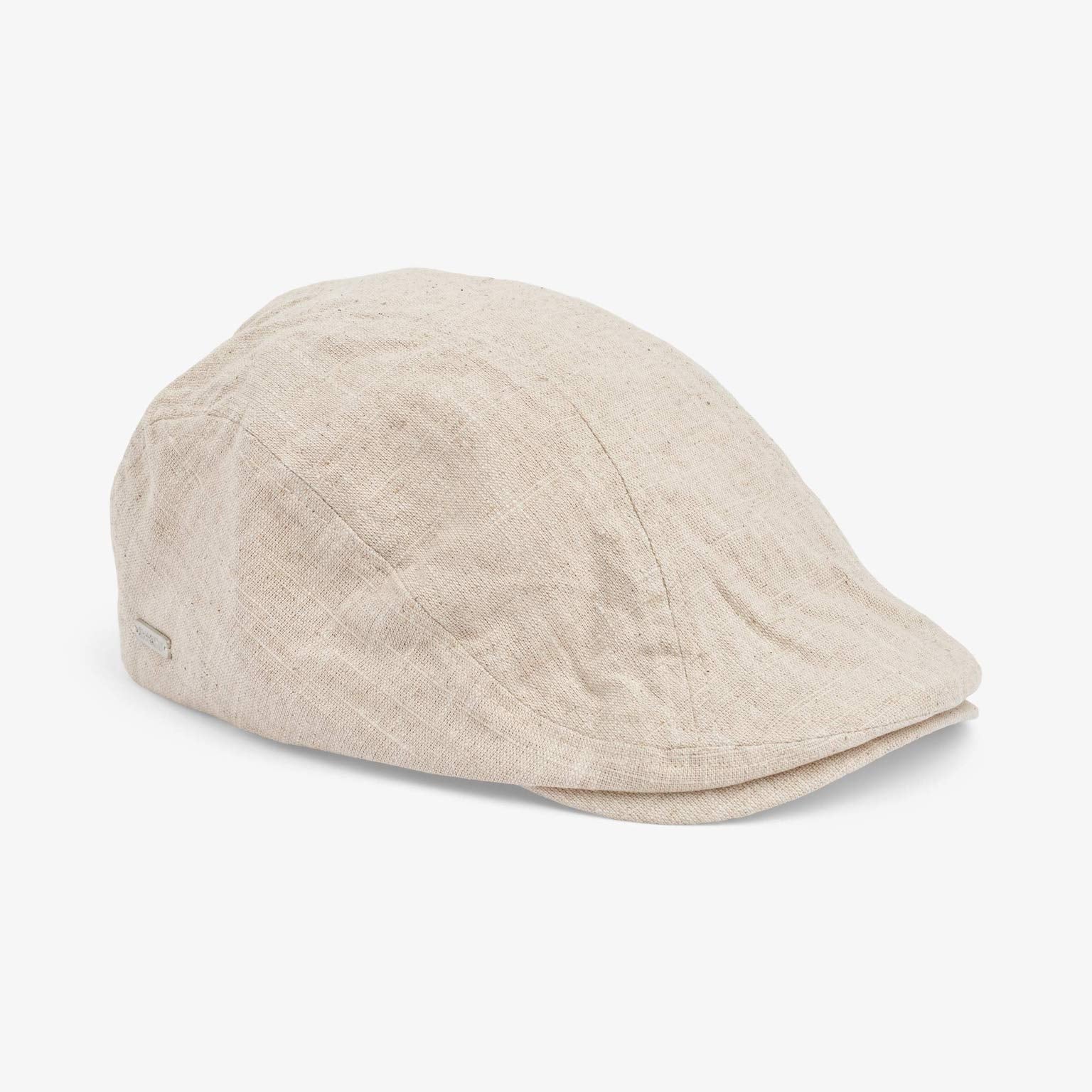 State of wow miesten flatcap, ALFRED SIXPENCE LINEN Luonnonvalkoinen - Image 2