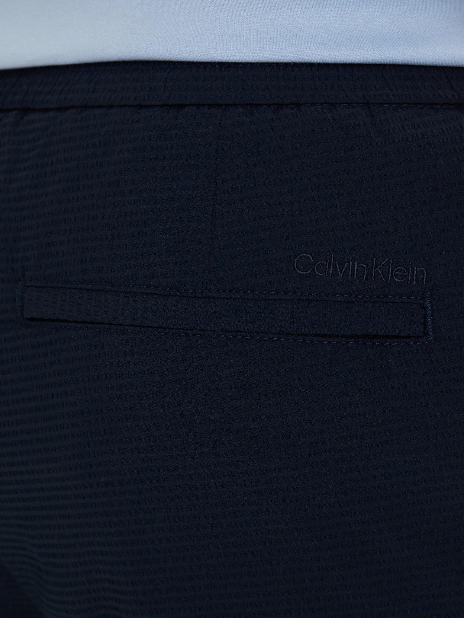 Calvin Klein Menswear miesten shortsit Straight Seersucker Elastic 7", tummansininen - Image 4
