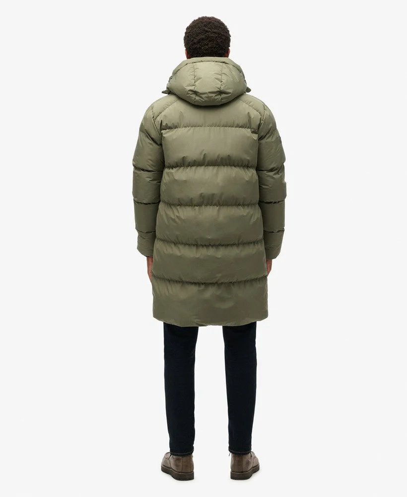 Superdry Miesten Toppatakki, Hooded Sports Puffer Mid Jkt Armeijanvihreä - Image 2