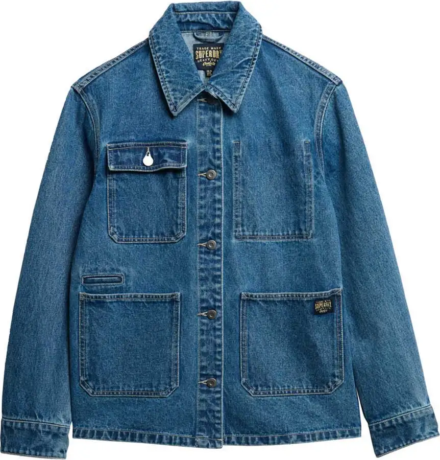 Superdry naisten farkkutakki, Denim Chore Jacket Indigo - Image 2