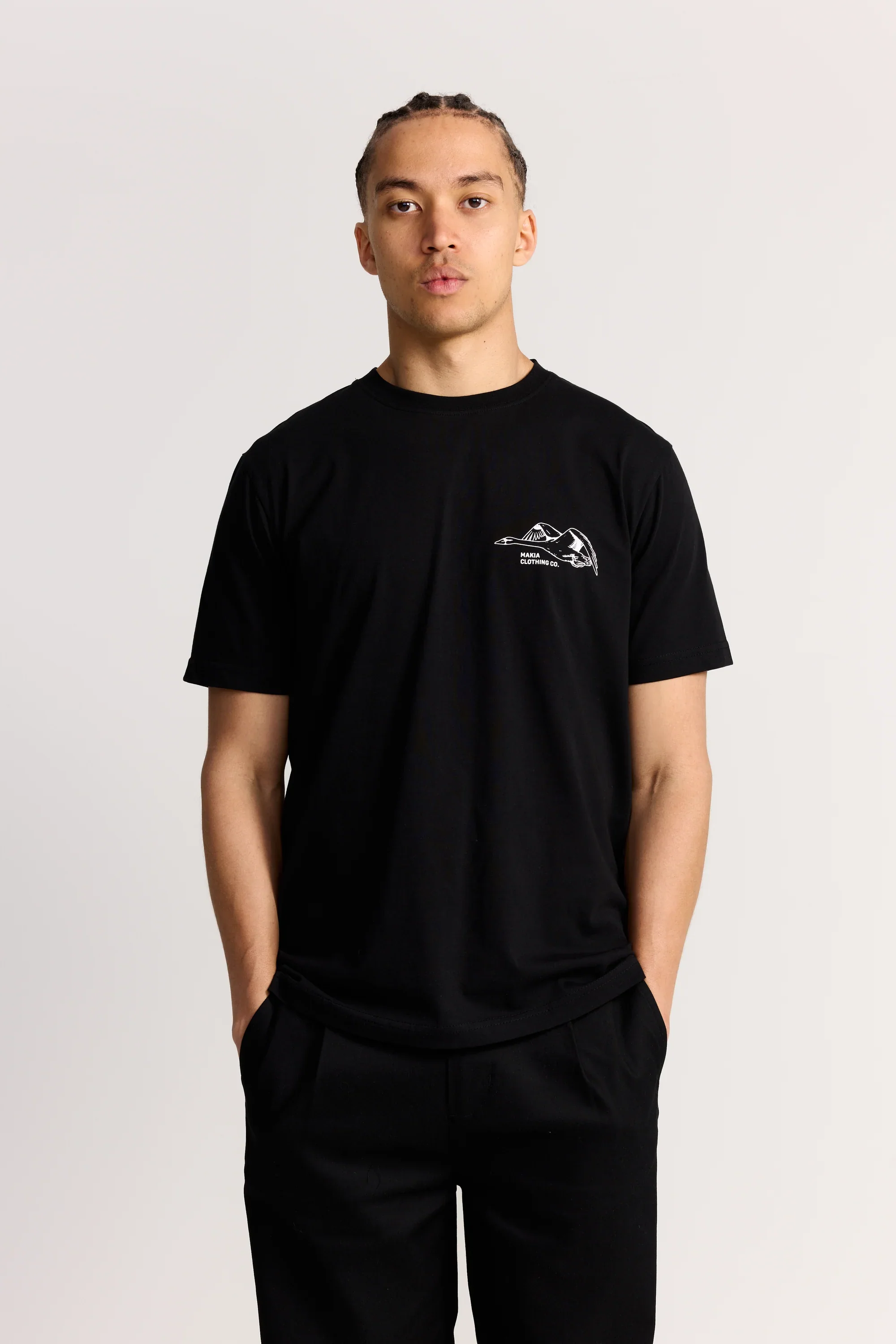 Makia miesten t-paita Swans T-shirt, musta - Image 2