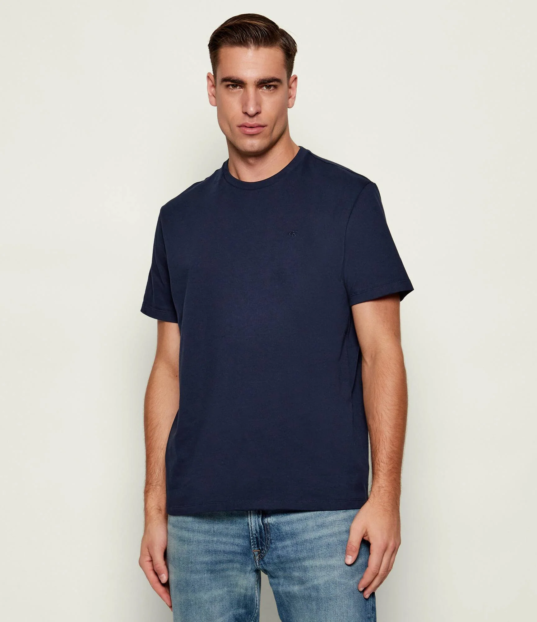 Calvin Klein Jeans miesten t-paita T SS CLASSIC MONOGRAM TEE , tummansininen