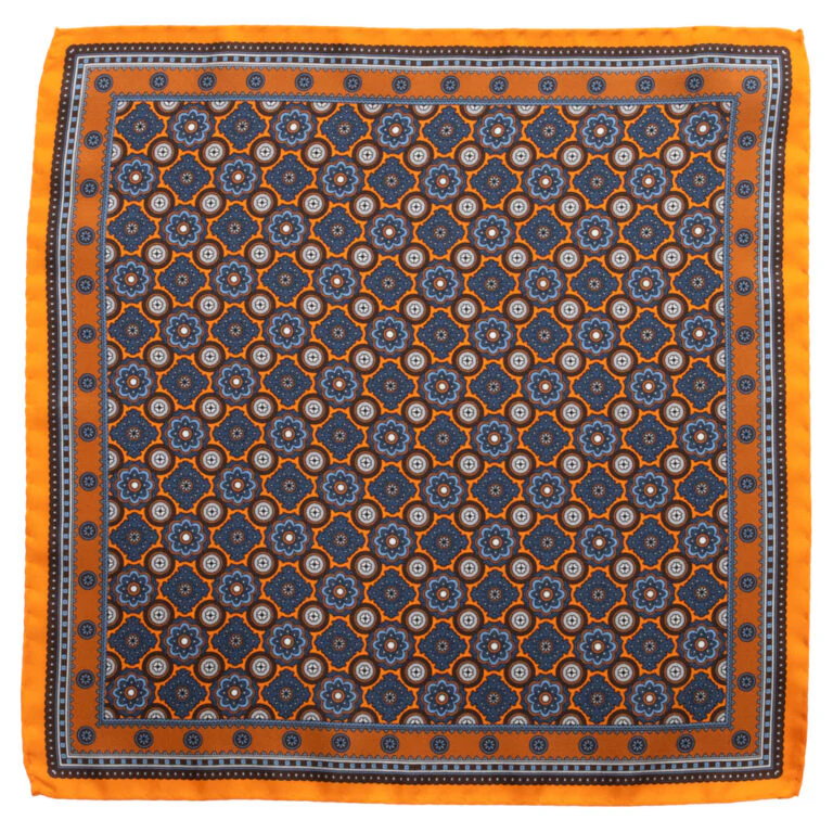 Matex taskuliina silkki, oranssi kuosi - Image 2