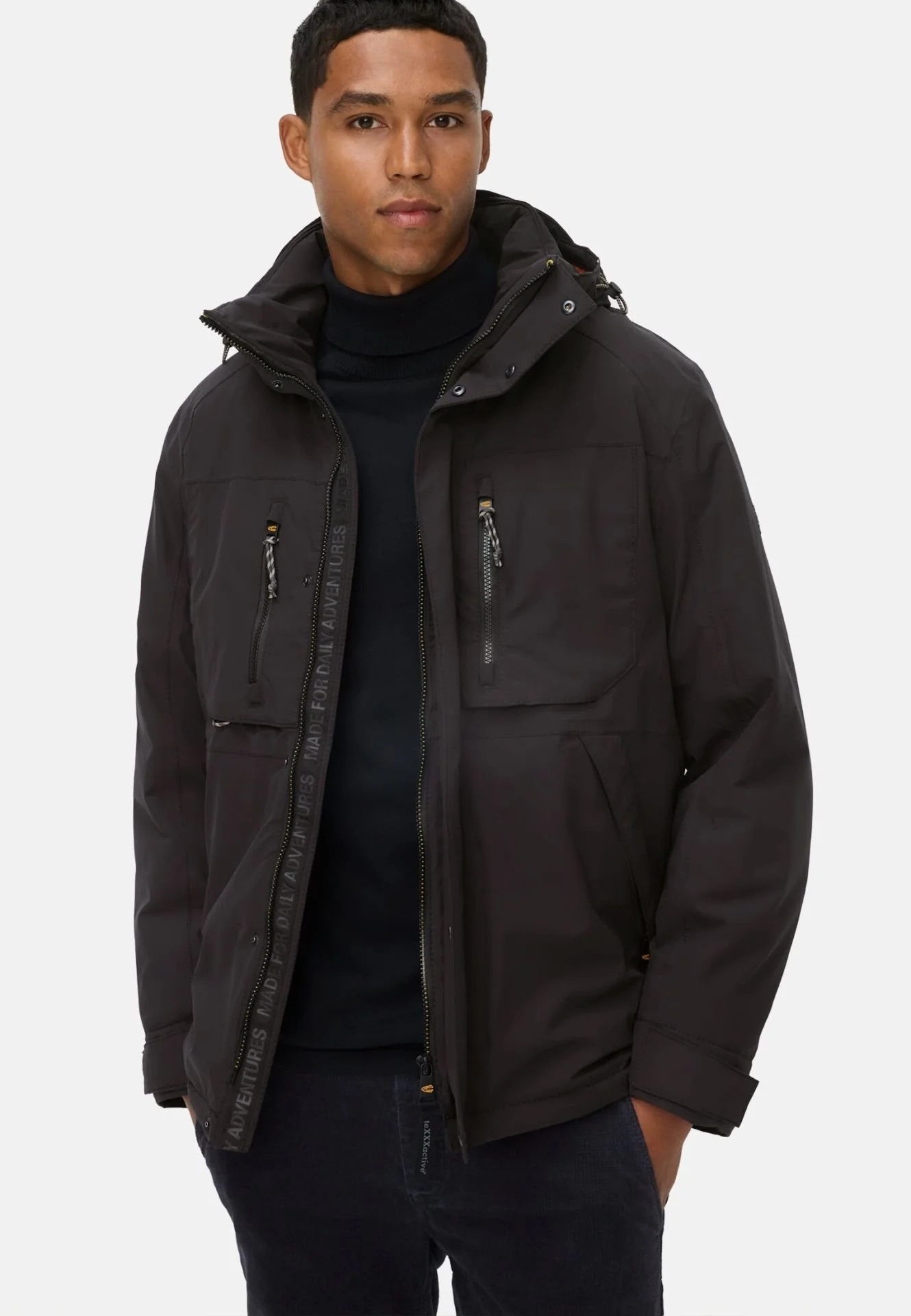 Camel Active miesten takki TECH JACKET LOS, musta - Image 6