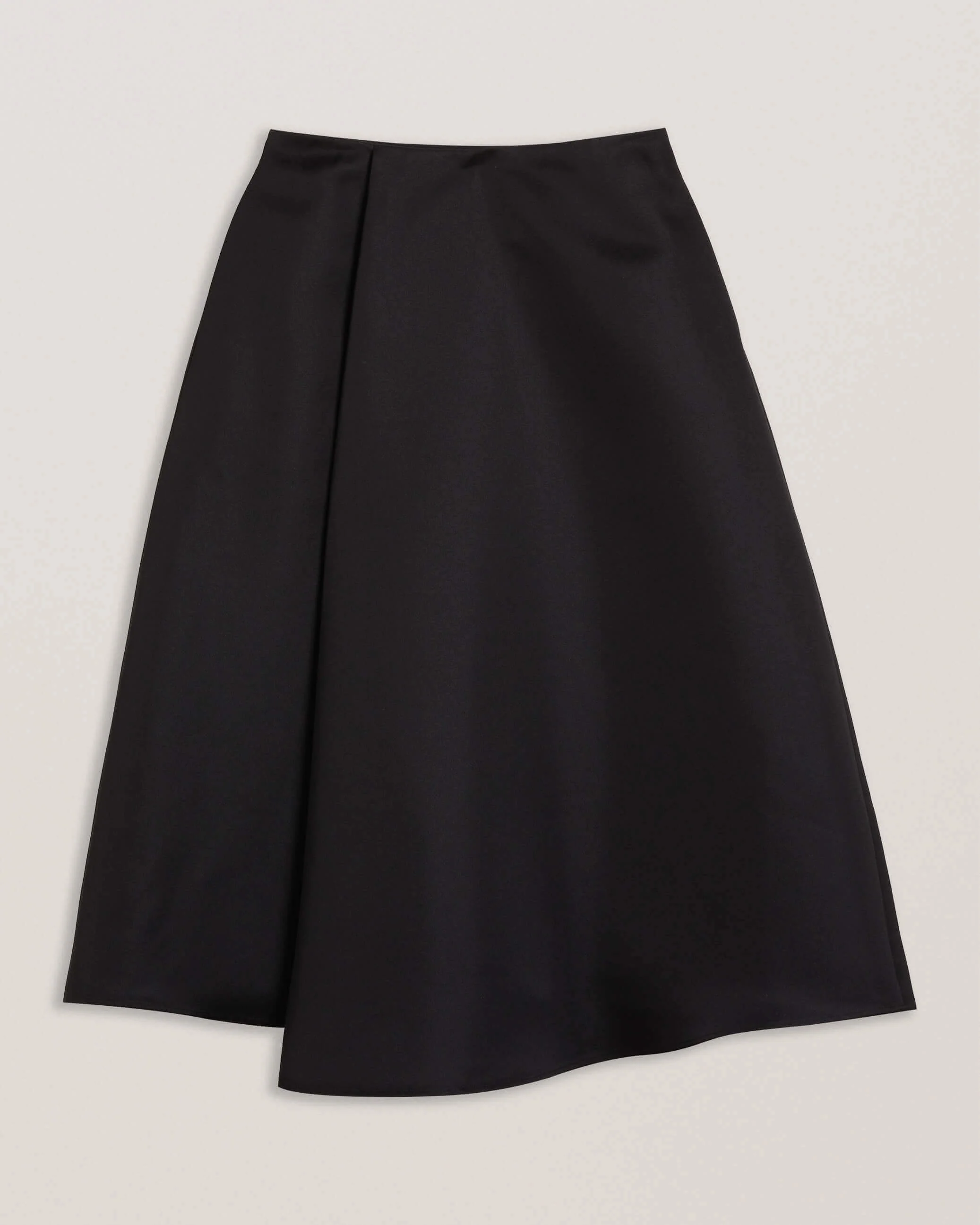 Ted Baker Naisten Hame, ERVA ASYMMETRIC SATIN WRAP MIDI SKIRT Musta - Image 4