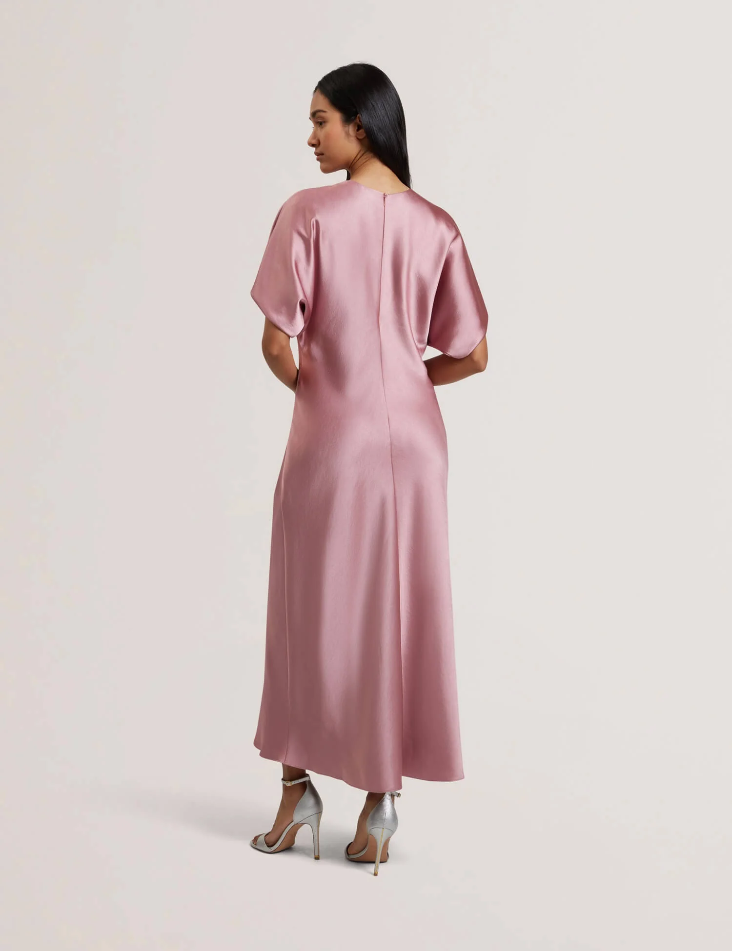 Ted Baker naisten mekko, FIANAA Slouch Sleeve Waisted Column Dres Vaaleanpunainen - Image 2