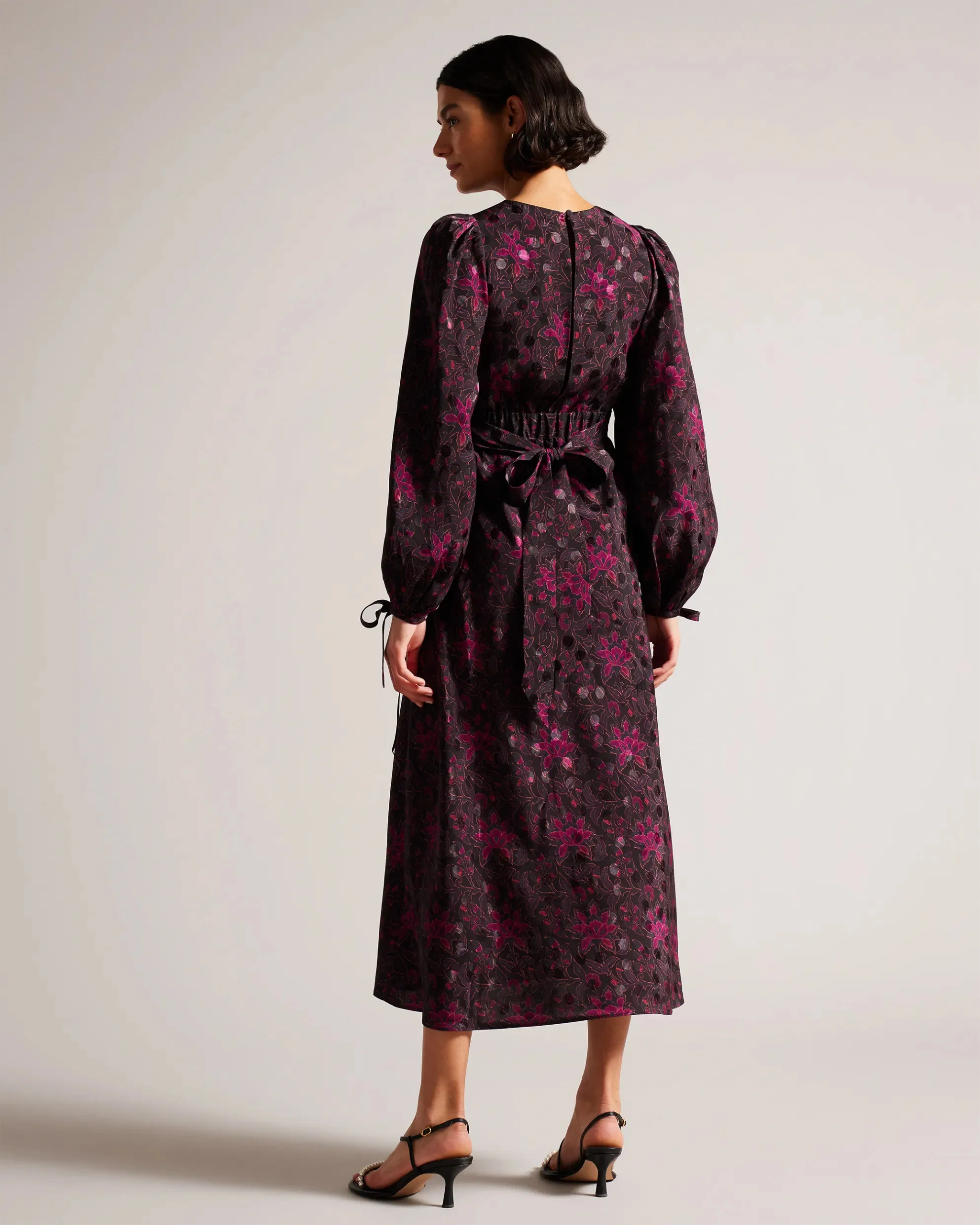 Ted Baker Naisten Midimekko, MERLISA DRESS Punainen Kuosi - Image 2