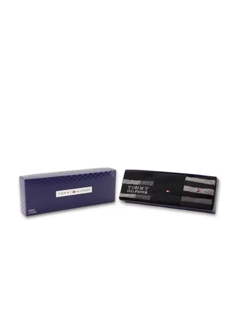 Tommy Hilfiger miesten sukat TH MEN SOCK 3P GIFT BOX TOMMY STRIPE, musta