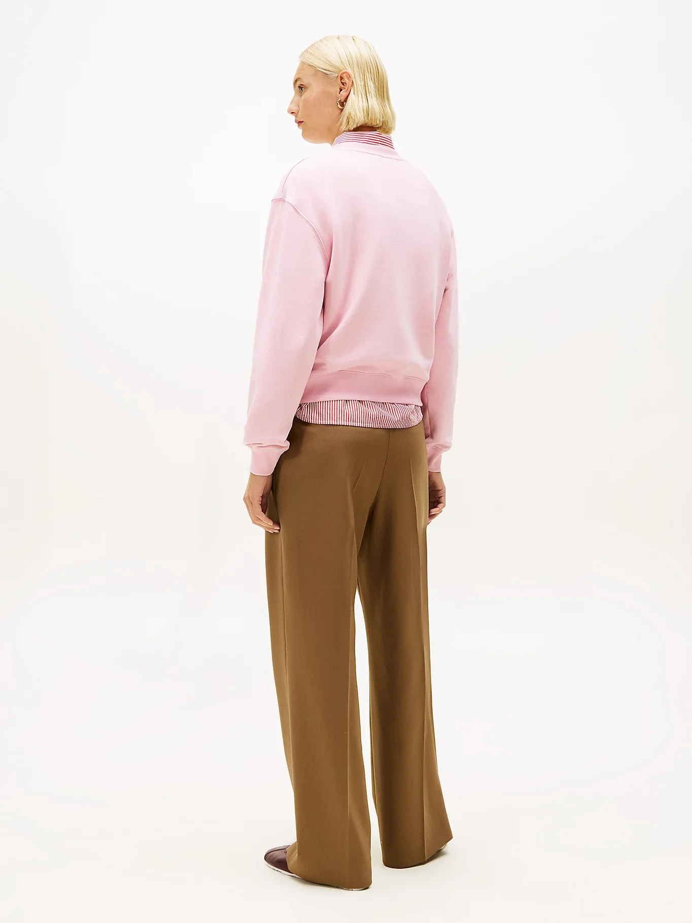Tommy Hilfiger naisten collegepaidat TH Script Terry, vaaleanpunainen - Image 4