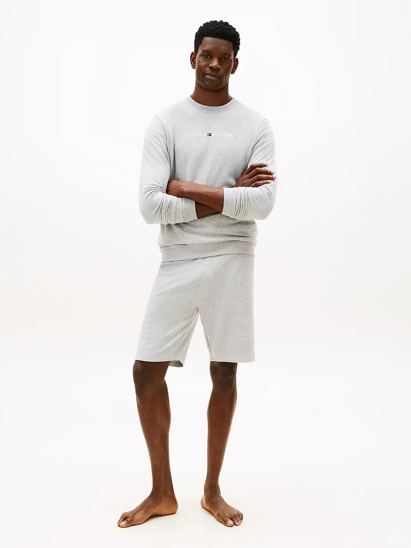 Tommy Hilfiger miesten collegepaita TH Track Top, harmaa - Image 3