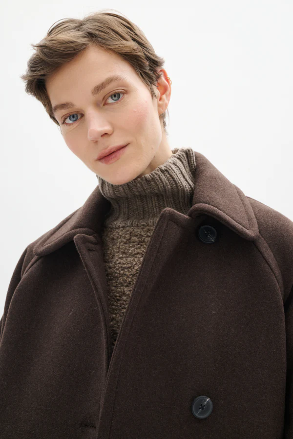 Inwear naisten villakangastakki THORAIW MINONA COAT, Chocolate Brown - Image 6