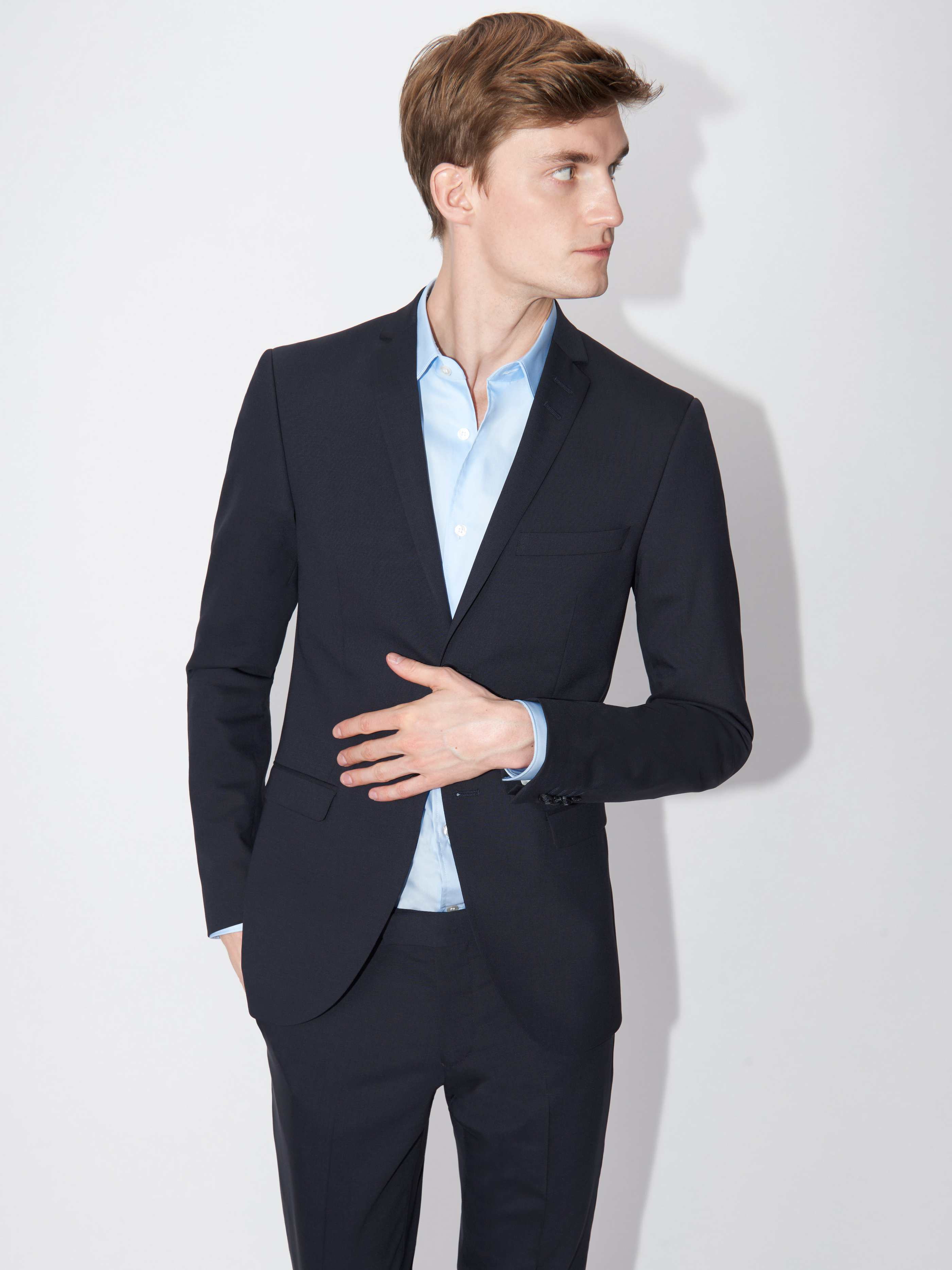 Tiger Of Sweden Miesten Bleiseri JILE  ANGELICO Slim Fit Tummansininen - Image 2