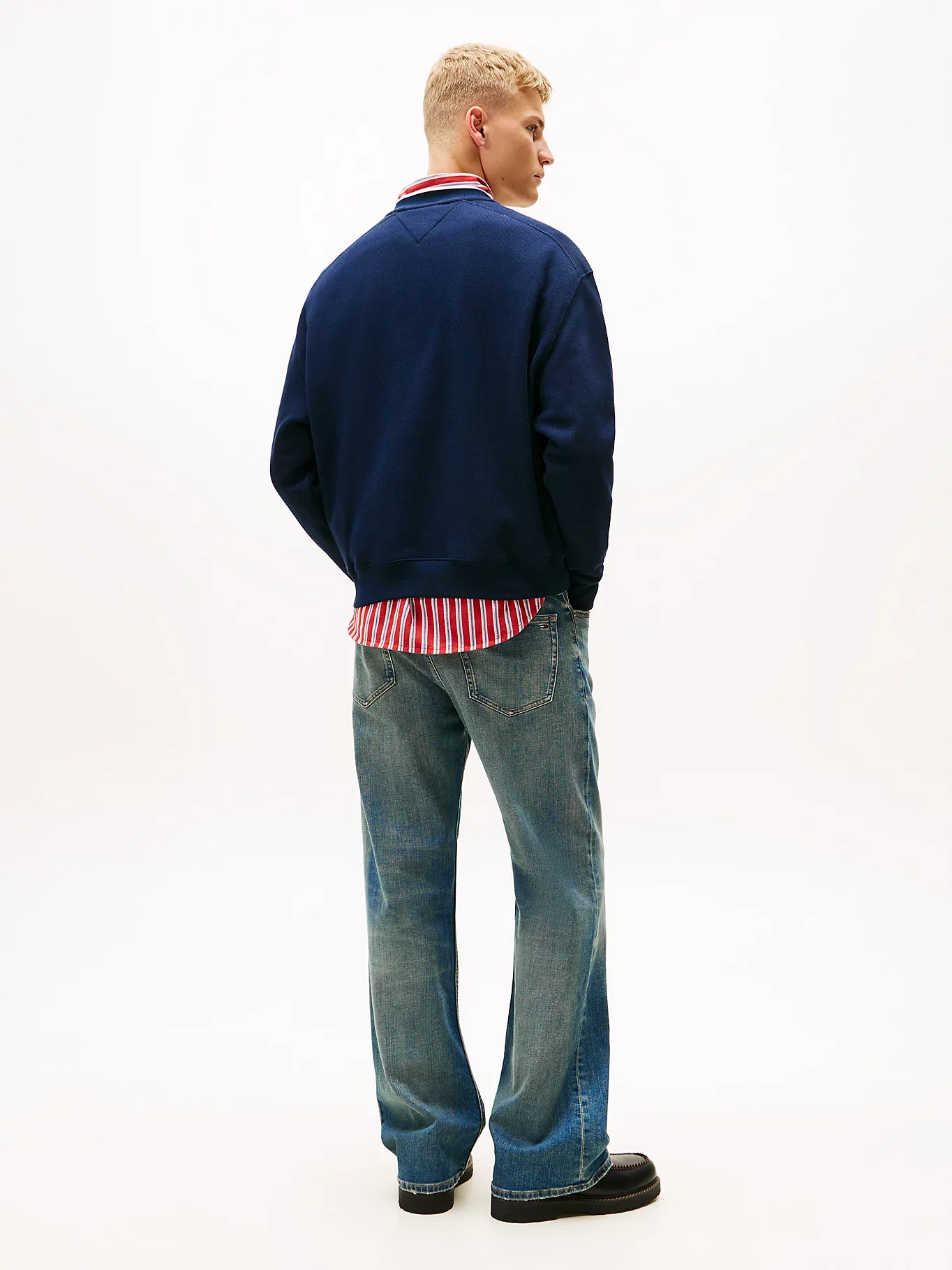 Tommy Jeans miesten collegepaita TJM 90S TEXTURE GRAPHIC CREW, tummansininen - Image 4