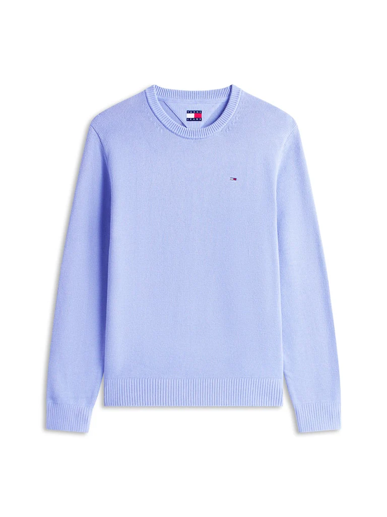 Tommy Jeans miesten neulepusero TJM Slim ESS Sweater EXT, vaaleansininen - Image 5