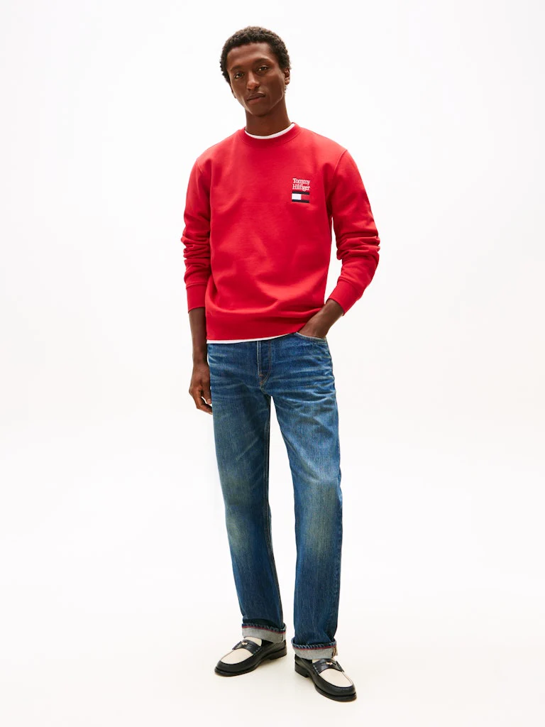 Tommy Hilfiger miesten collegepaita Tommy Ebro Flag Sweatshirt, punainen - Image 2