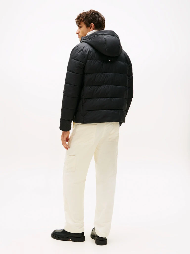 Tommy Hilfiger mieesten takki, MID WEIGHT HOODED JACKET Musta - Image 2