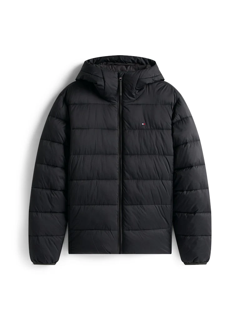 Tommy Hilfiger mieesten takki, MID WEIGHT HOODED JACKET Musta - Image 4