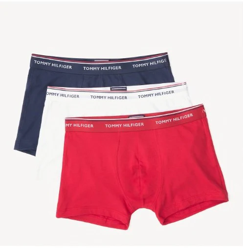 Tommy Hilfiger Miesten Bokserit 3 kpl Monivärinen Kuosi