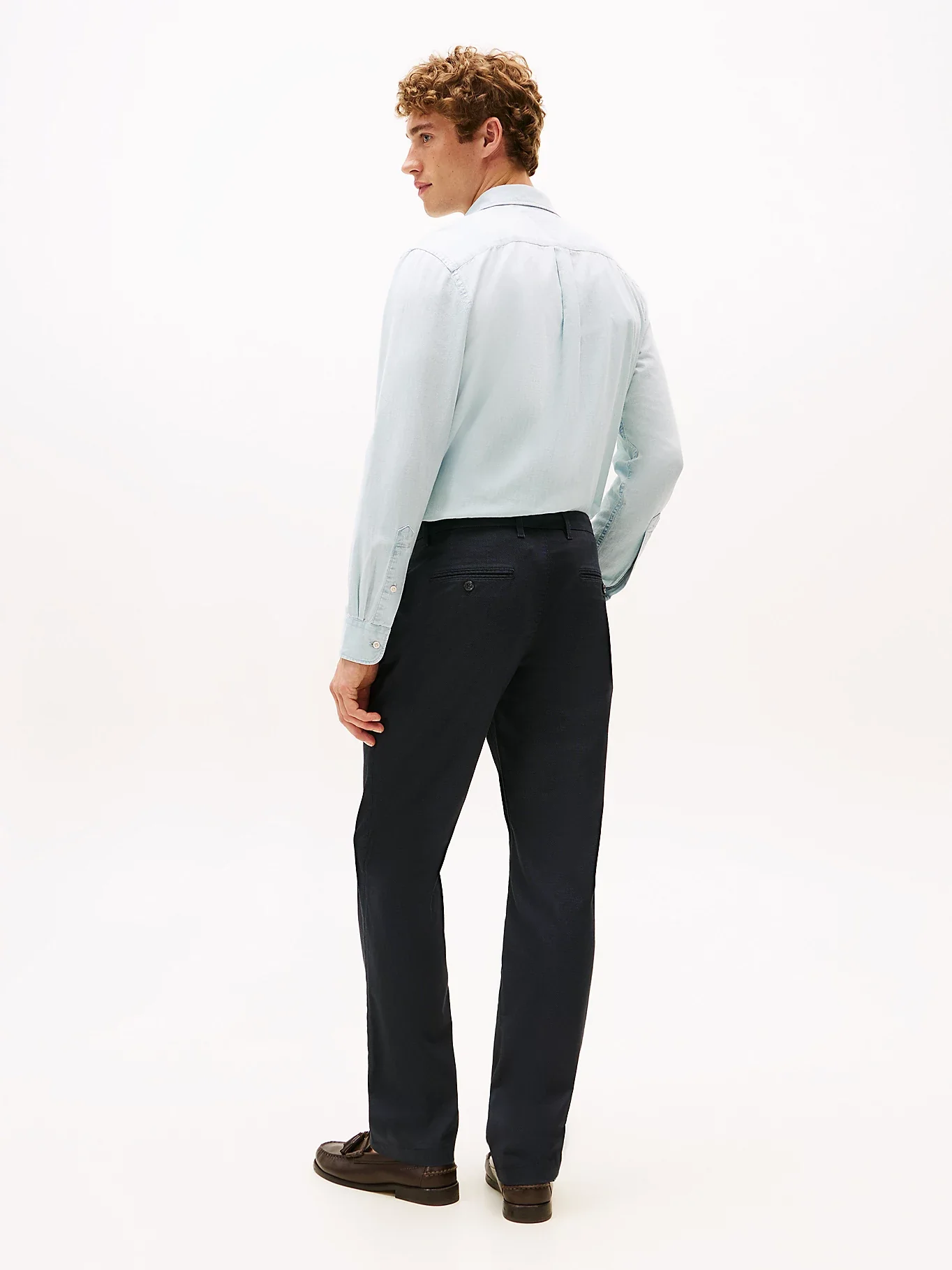 Tommy Hilfiger miesten chinot, DENTON PRINTED STRUCTURE CHINO Tummansininen - Image 4