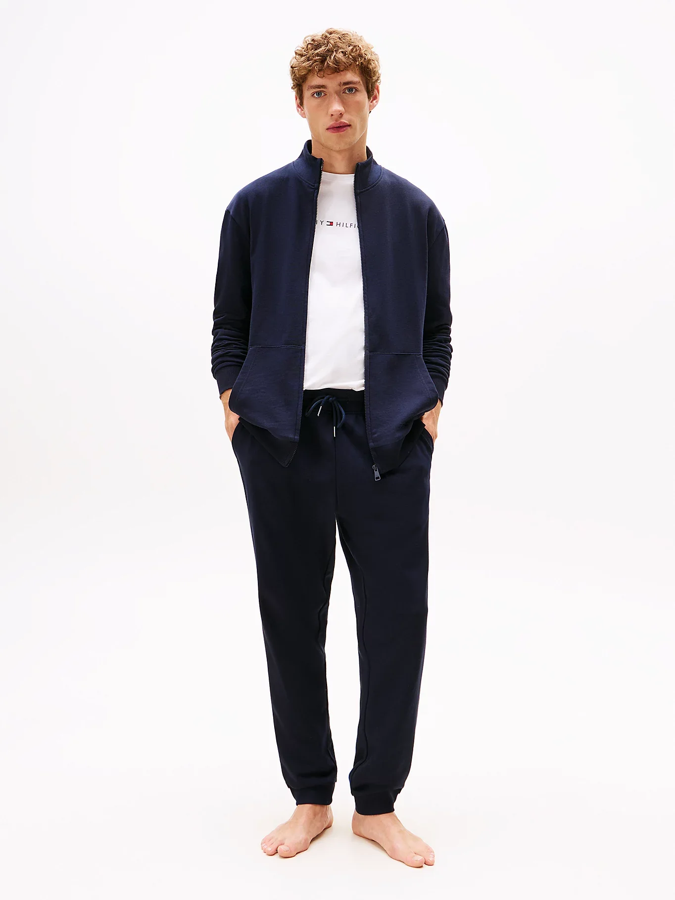 Tommy Hilfiger miesten collegehousut, TRACK PANT NOS Tummansininen