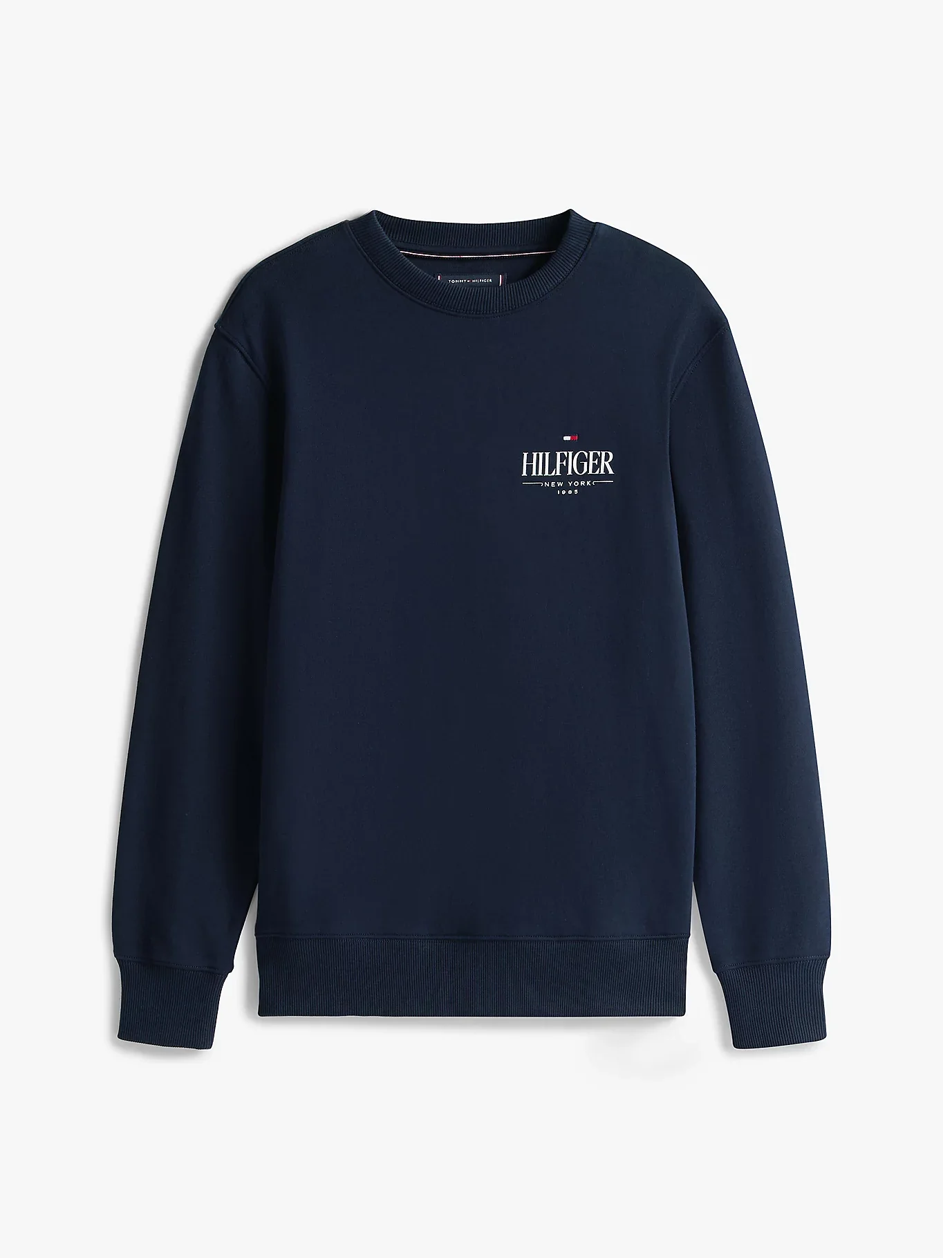 Tommy Hilfiger miesten collegepaita, HILFIGER STACKED SWEATSHIRT Tummansininen - Image 3