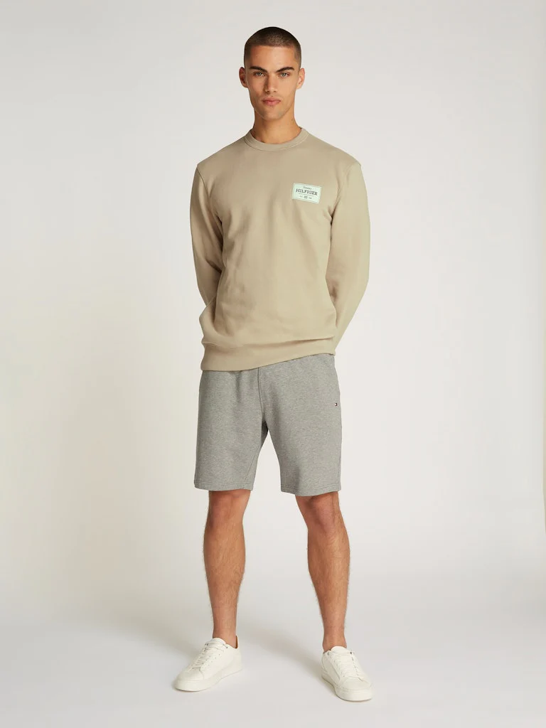Tommy Hilfiger miesten collegepusero, MONOTYPE LABEL SWEATSHIRT Beige - Image 3