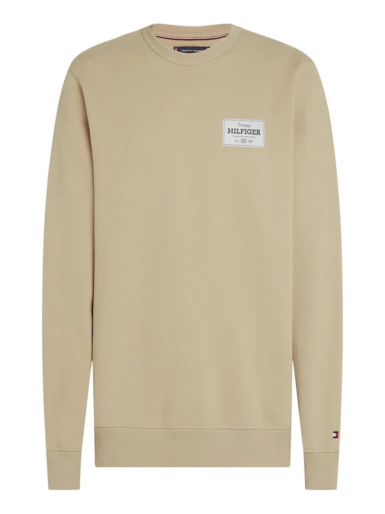 Tommy Hilfiger miesten collegepusero, MONOTYPE LABEL SWEATSHIRT Beige - Image 5