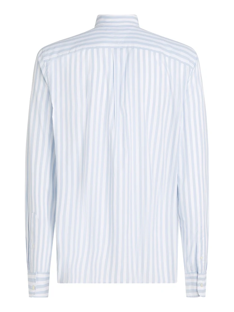Tommy Hilfiger miesten kauluspaita, FLEX POPLIN BOLD STRIPE Raidallinen Sininen - Image 4