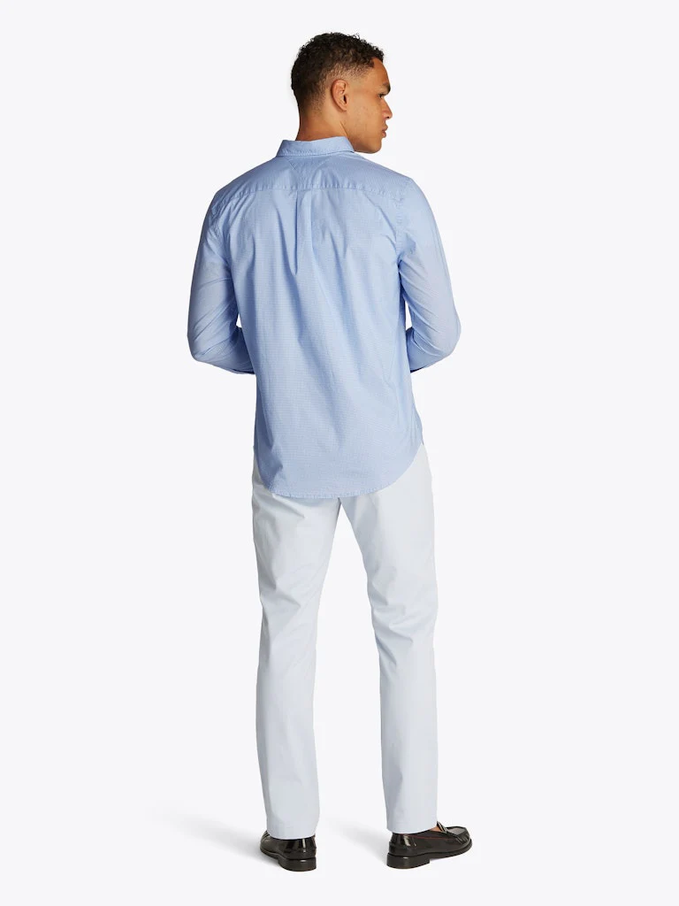 Tommy Hilfiger miesten kauluspaita, FLEX POPLIN MINI PRINT RFSHIRT Sininen Kuosi - Image 2