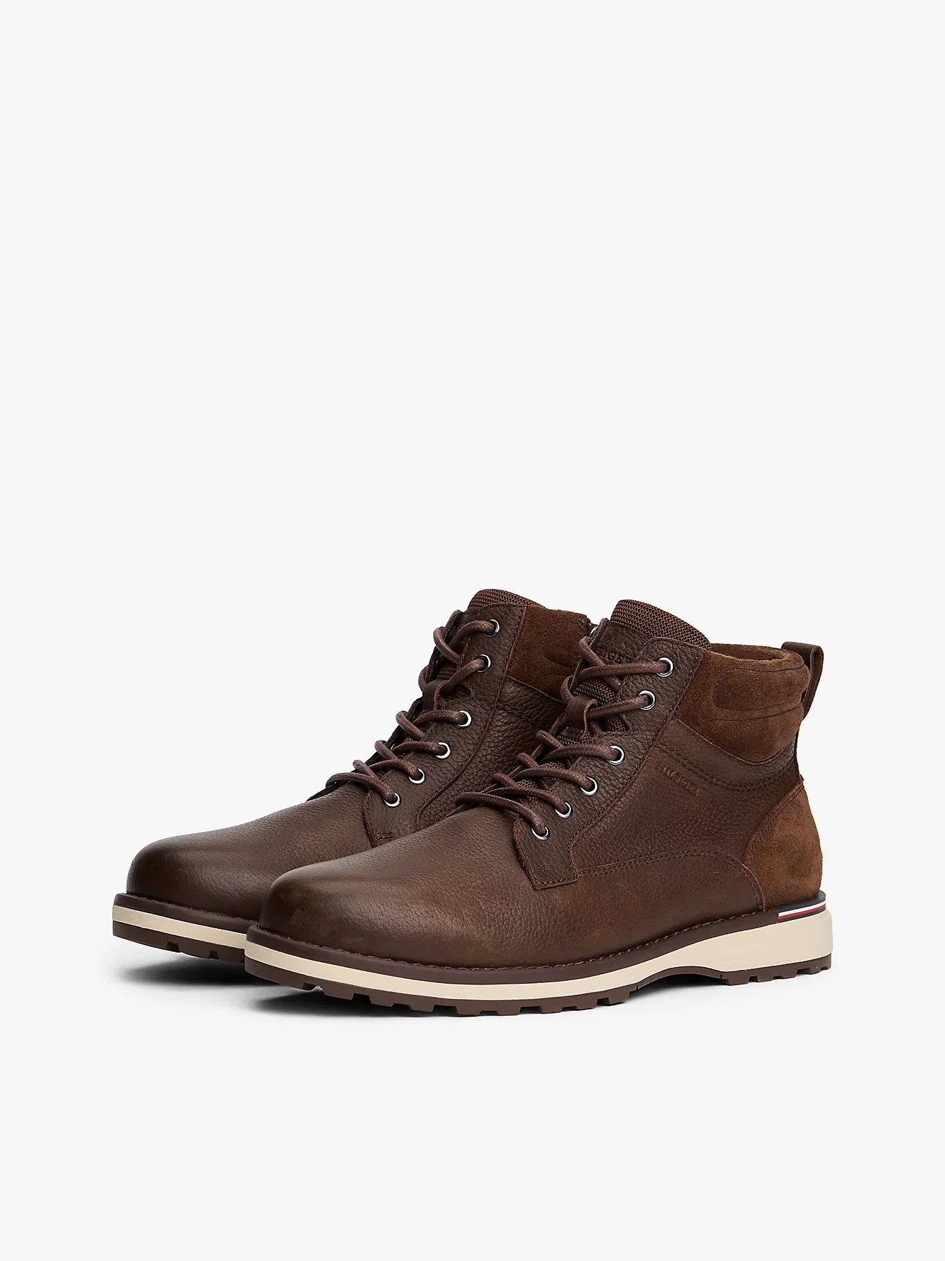 Tommy Hilfiger miesten kengät, CORPORATE W LEATHER LACE BOOT Tummanruskea - Image 2