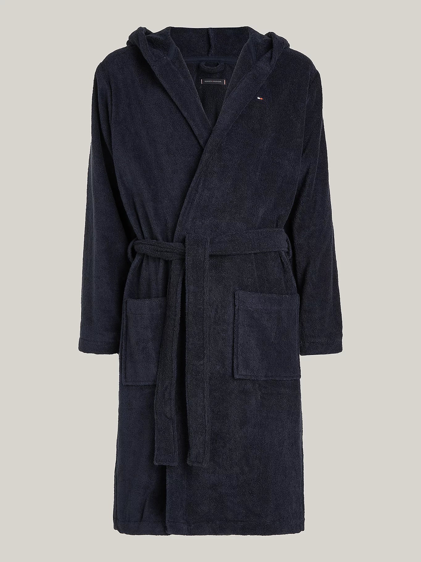 Tommy Hilfiger Miesten Kylpytakki, HOODED BATHROBE NOS Tummansininen - Image 3