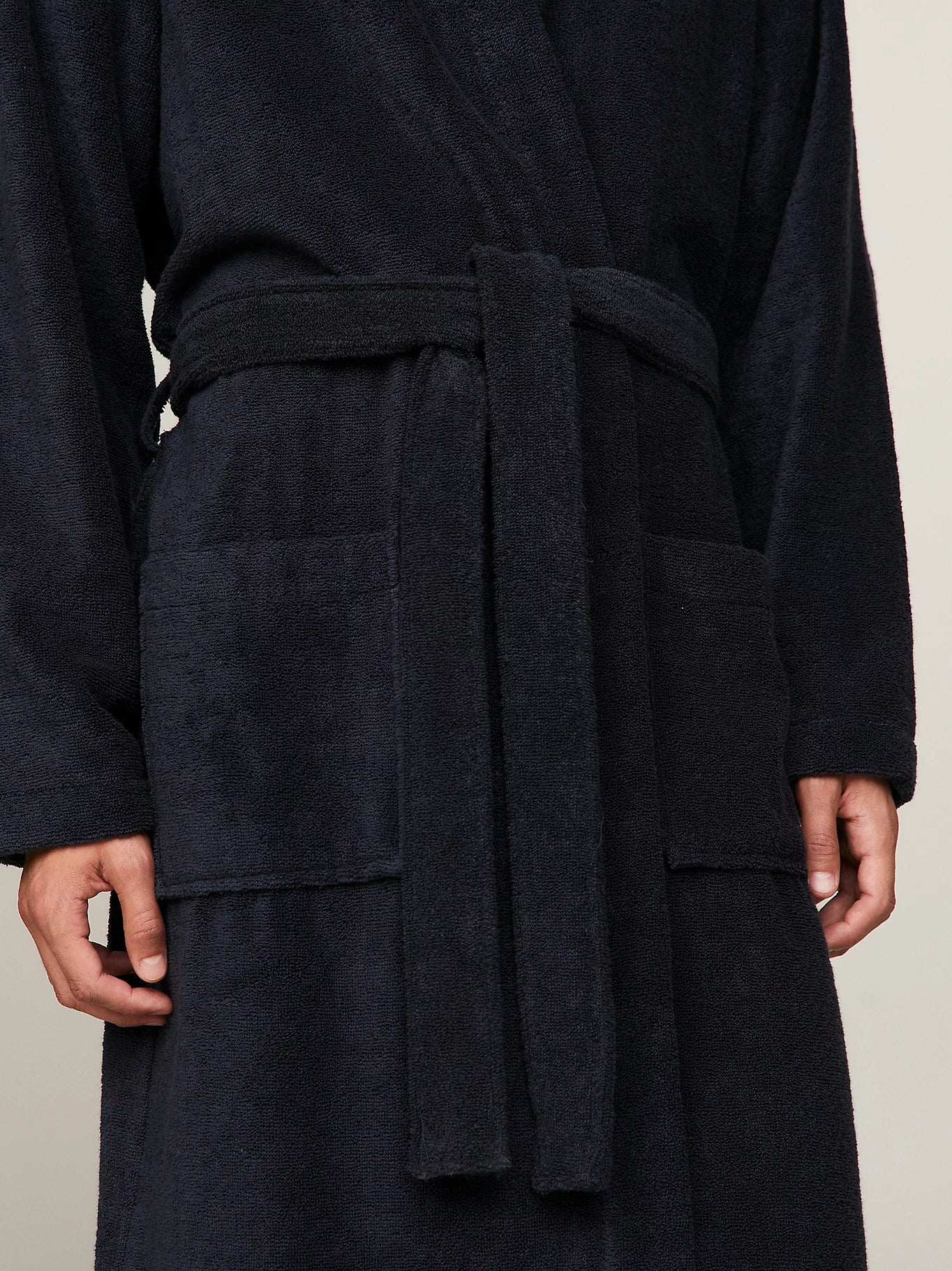 Tommy Hilfiger Miesten Kylpytakki, HOODED BATHROBE NOS Tummansininen - Image 4