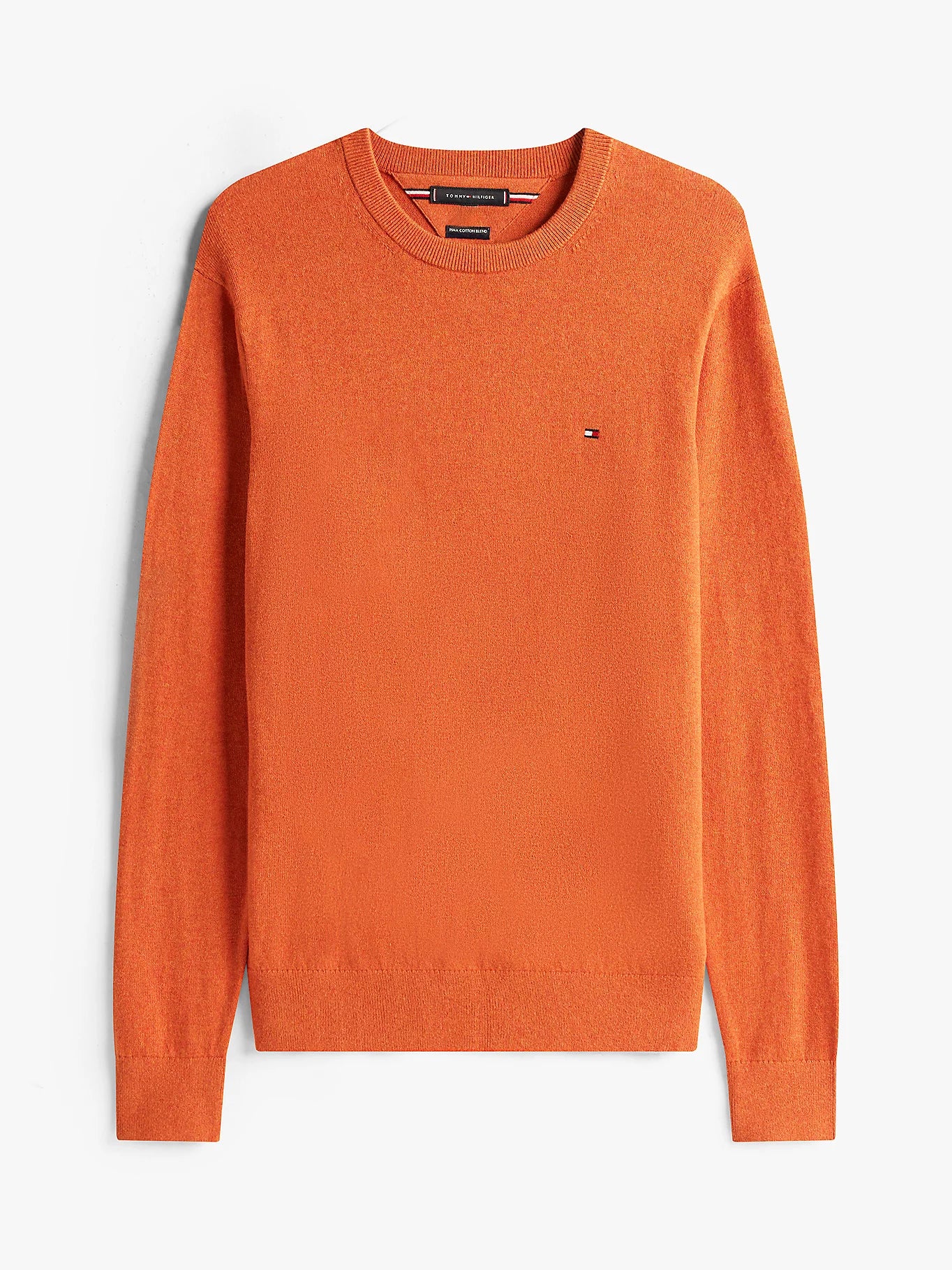 Tommy Hilfiger miesten neule, PIMA ORG CTN CASHMERE CREW NECK Oranssi - Image 3