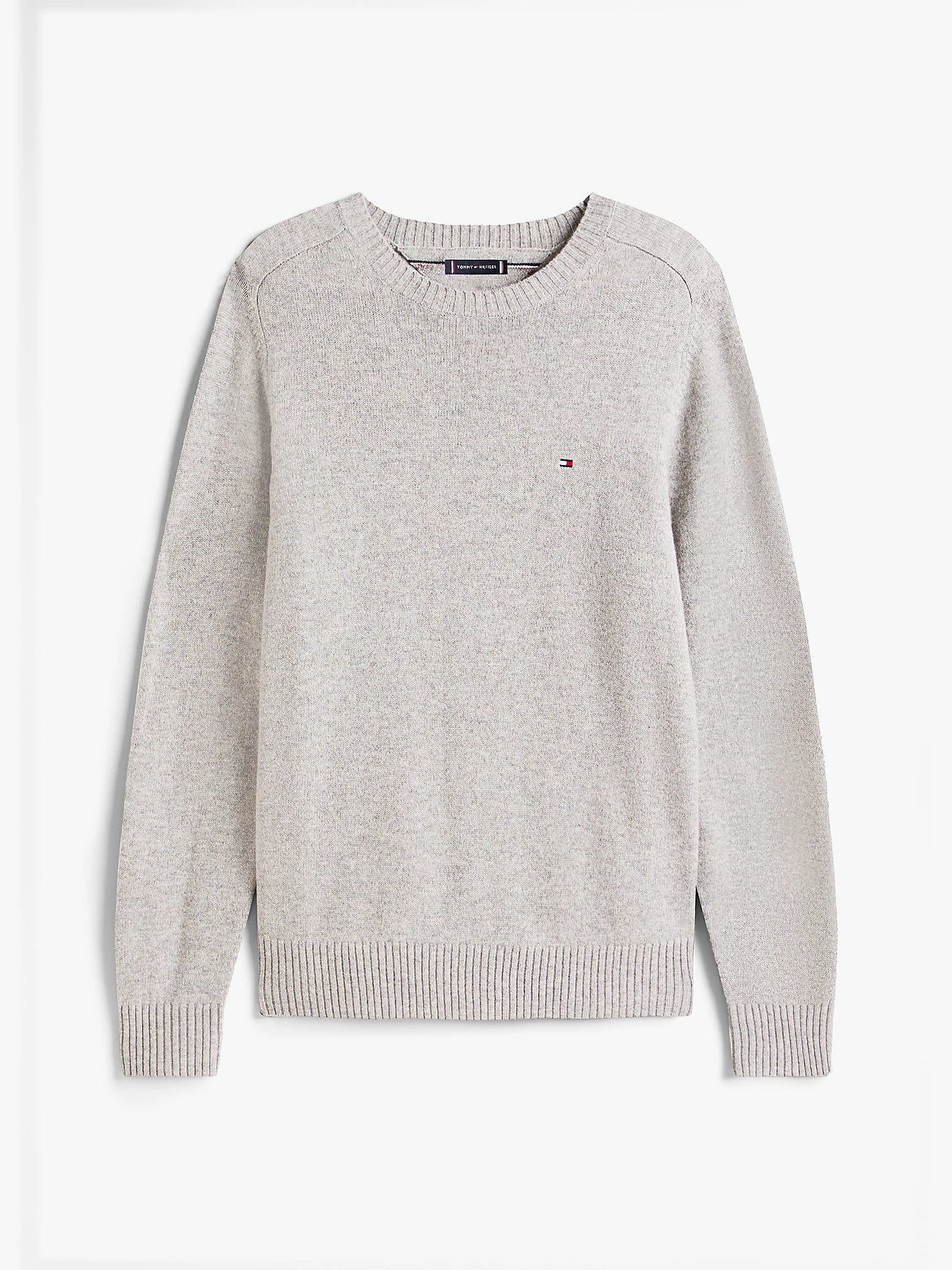 Tommy Hilfiger miesten neulepusero, CLAMBSWOOL CREW NECK Vaaleanharmaa - Image 5