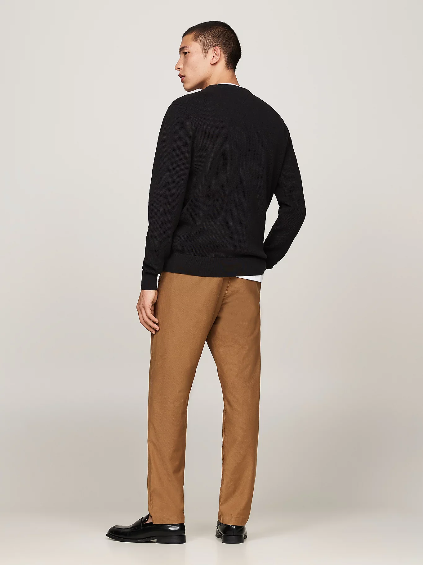 Tommy Hilfiger Miesten Neulepusero, K ESSENTIAL STRUCTURE CREW Musta - Image 2