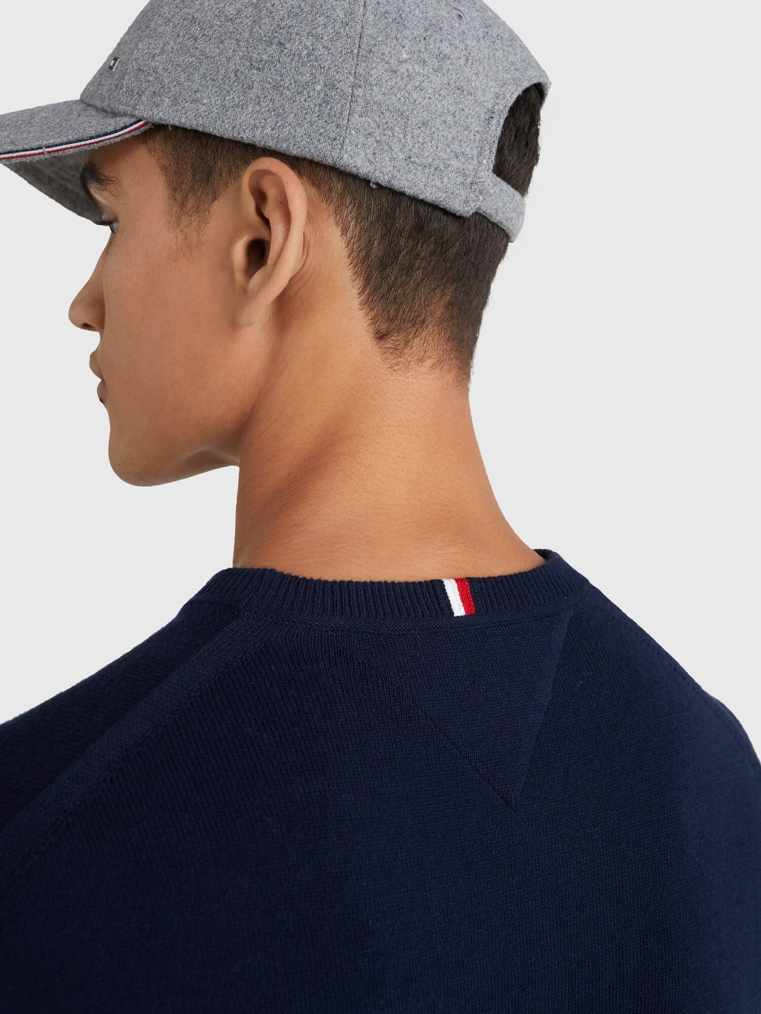 Tommy Hilfiger Miesten Neulepusero, PIMA ORG CTN CASHMERE CREW Tummansininen - Image 4