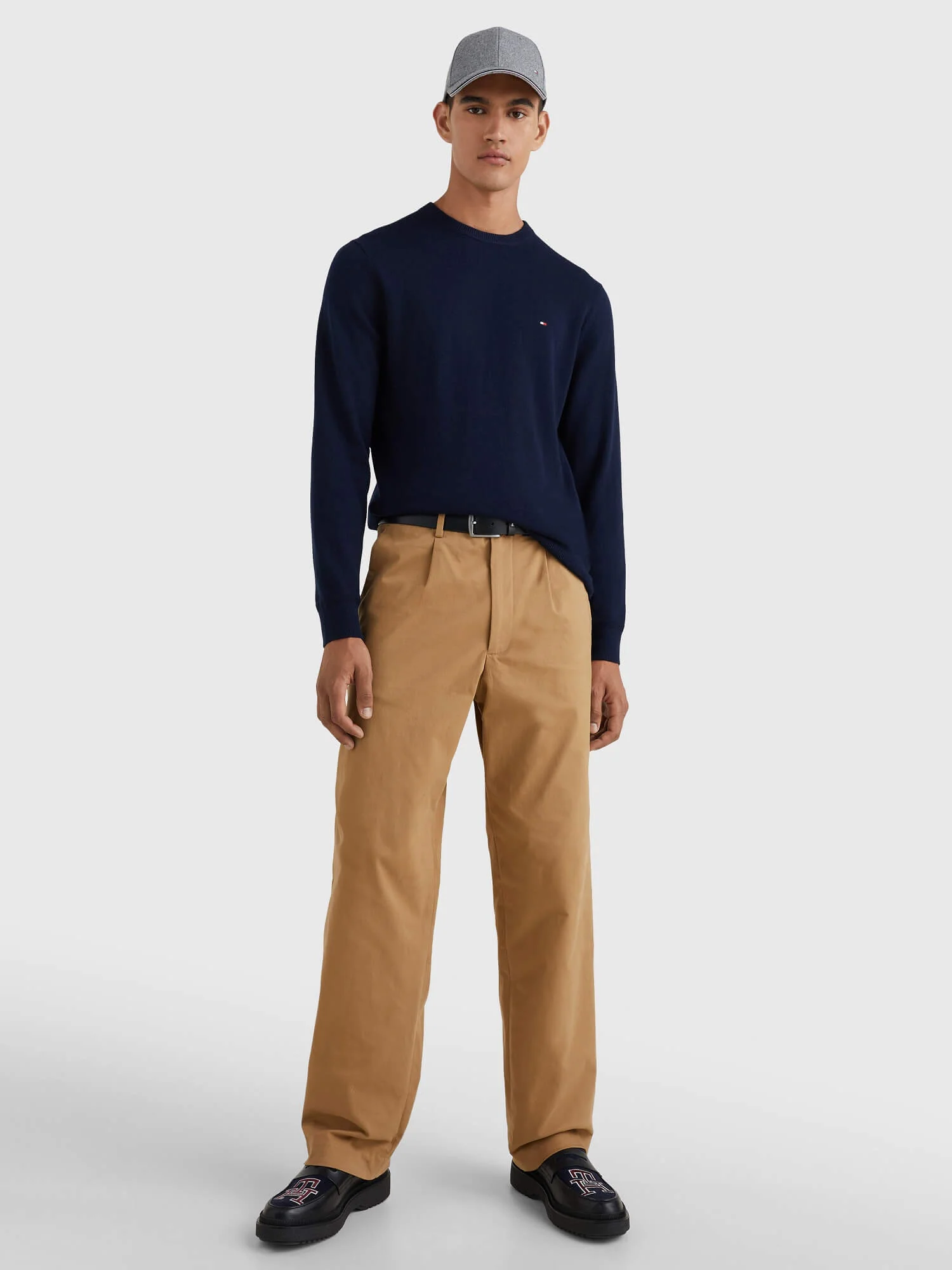 Tommy Hilfiger Miesten Neulepusero, PIMA ORG CTN CASHMERE CREW Tummansininen - Image 5