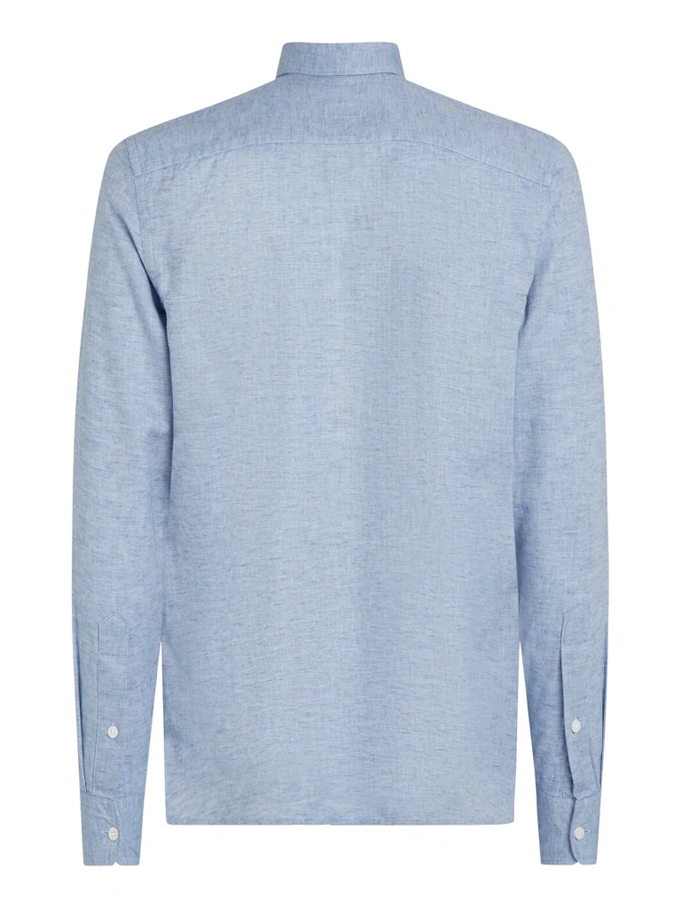 Tommy Hilfiger Miesten Paita, BRUSHED SOLID SF SHIRT Keskisininen - Image 2