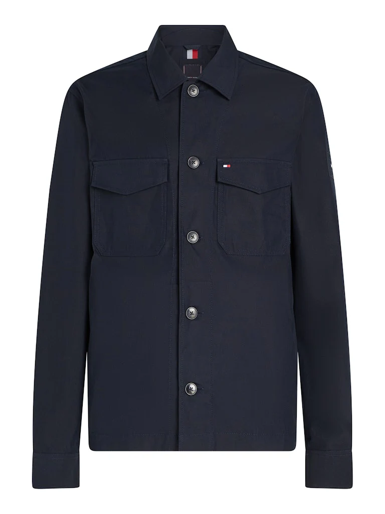 Tommy Hilfiger miesten paitatakki Cotton Nylon Shirt Jacket, tummansininen - Image 3