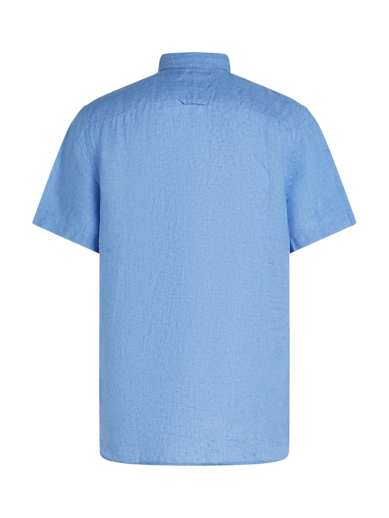 Tommy Hilfiger miesten paita, PIGMENT DYED LINEN RF SS Keskisininen - Image 4