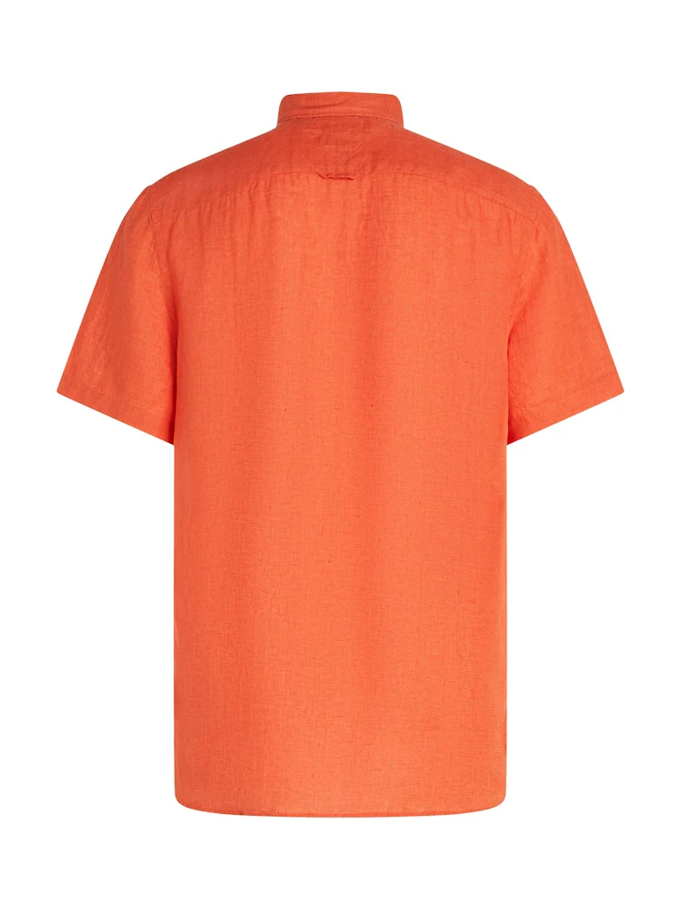Tommy Hilfiger miesten paita, PIGMENT DYED LINEN RF SS Oranssi - Image 4