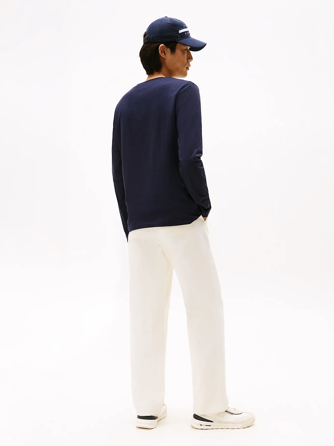 Tommy Hilfiger miesten paita, STRECH SLIM FIT LONG SLEEVE TEE Tummansininen - Image 2