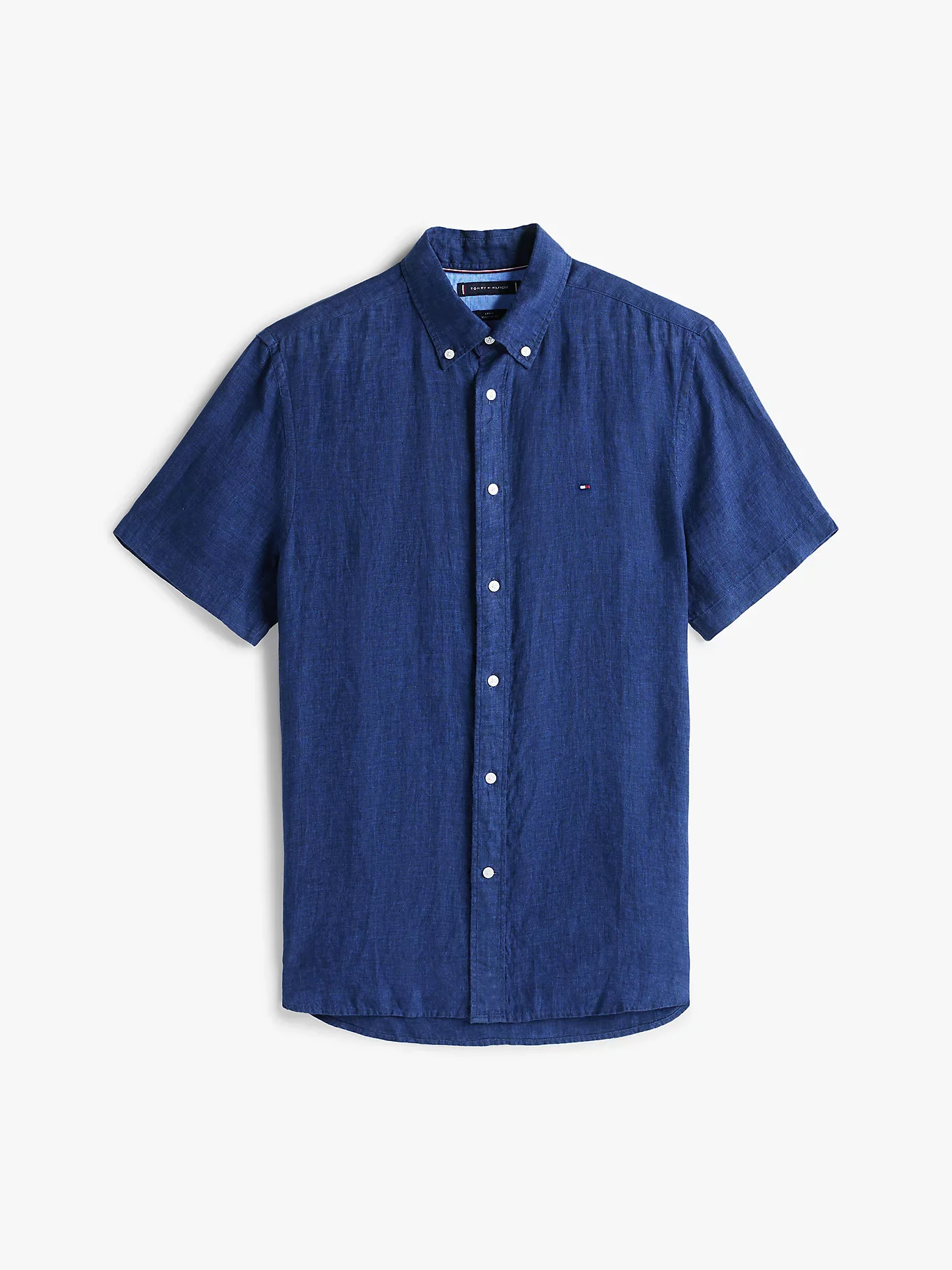 Tommy Hilfiger miesten pellavapaita, PIGMENT DYED LINEN RF SS Tummansininen - Image 3