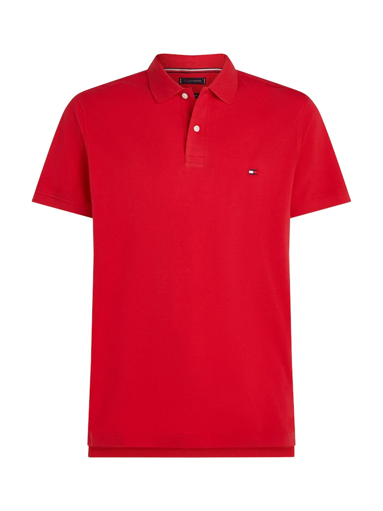Tommy Hilfiger miesten pikeepaita, LIQUID COTTO REG SEASONAL POLO Punainen - Image 5