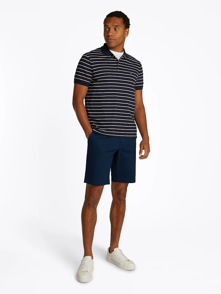 Tommy Hilfiger miesten pikeepaita, LIQUID COTTO REG SEASONAL POLO Raidallinen Sininen - Image 3