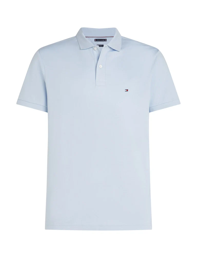 Tommy Hilfiger miesten pikeepaita, LIQUID COTTO REG SEASONAL POLO Vaaleansininen - Image 5