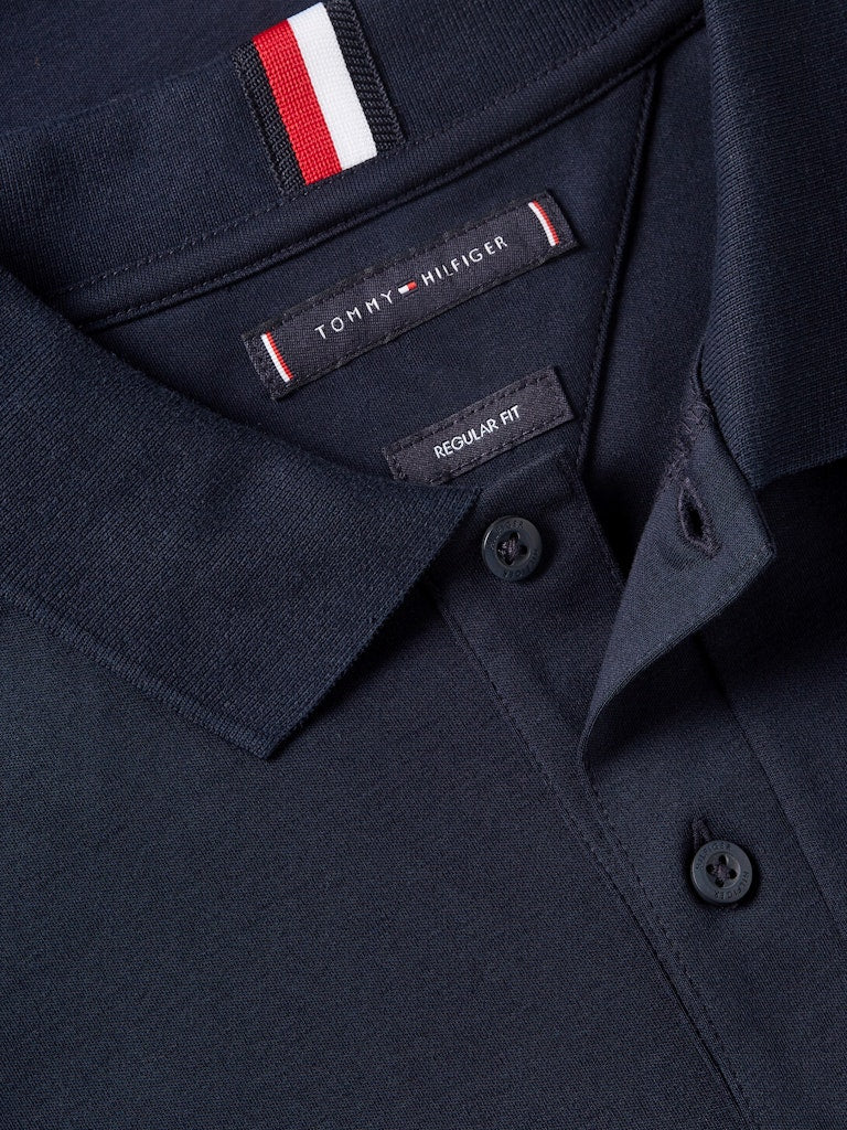 Tommy Hilfiger Miesten Pikeepaita, LIQUID COTTON ESSENTIAL Tummansininen - Image 6