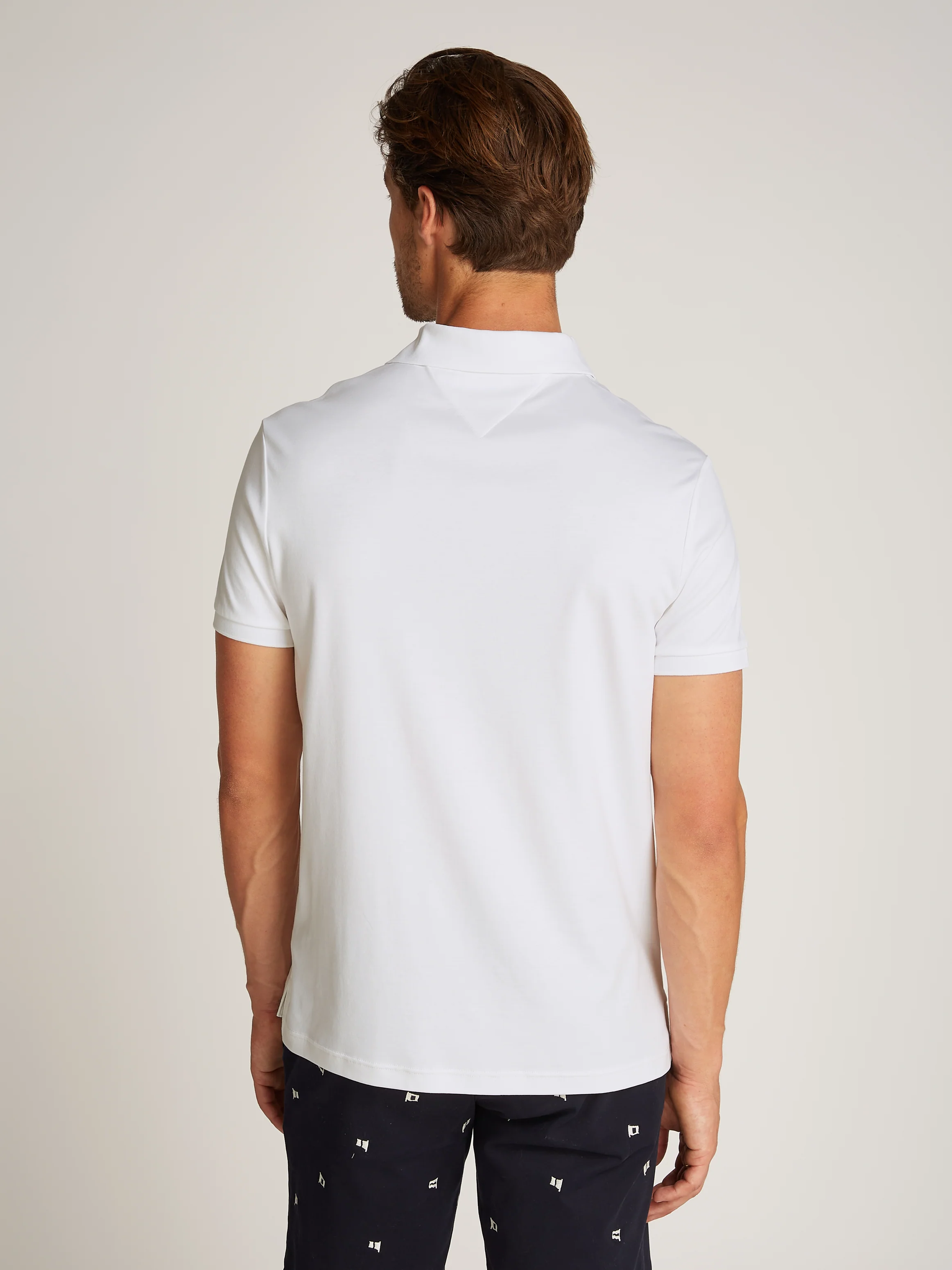 Tommy Hilfiger Miesten Pikeepaita, LIQUID COTTON ESSENTIAL Valkoinen - Image 2